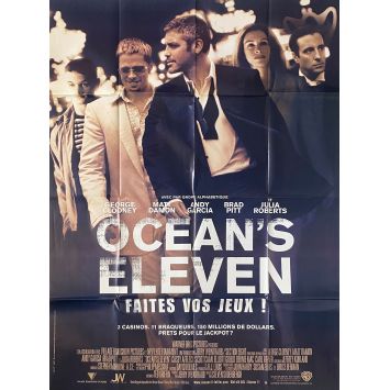 OCEAN'S ELEVEN French Movie Poster- 47x63 in. - 2001 - Steven Soderbergh, George Clooney, Brad Pitt