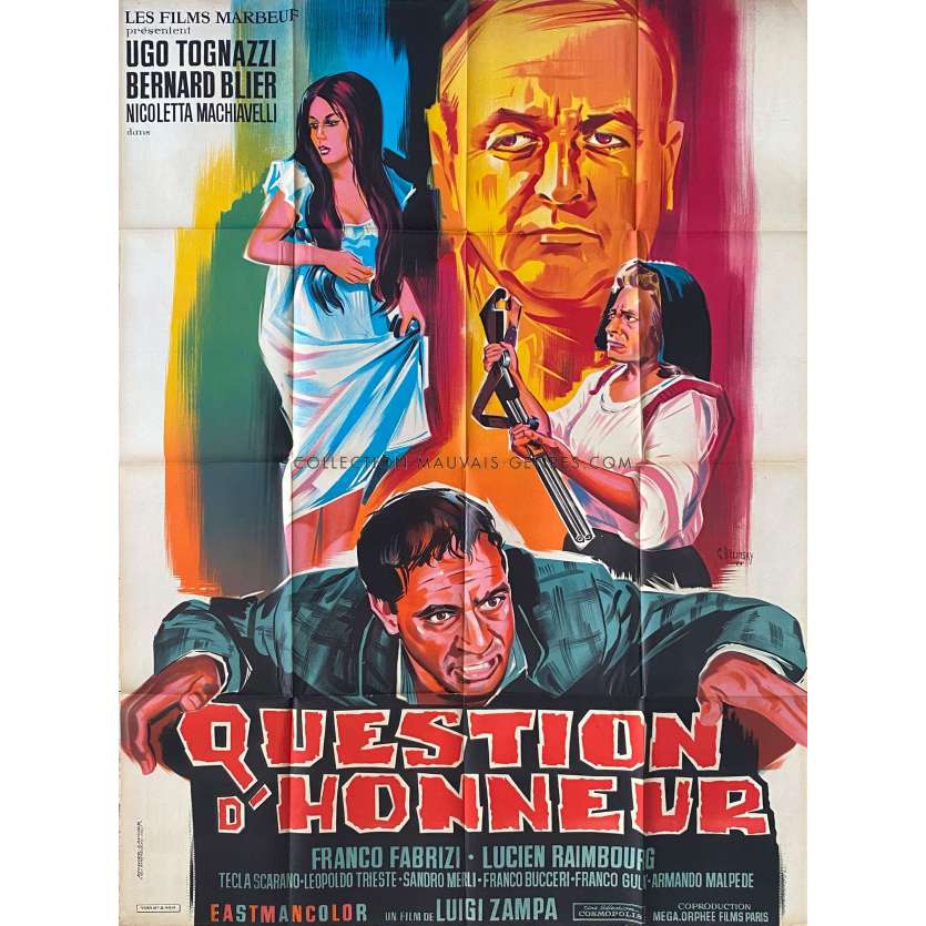 QUESTION D'HONNEUR Affiche de cinéma- 120x160 cm. - 1966 - Ugo Tognazzi, Luigi Zampa