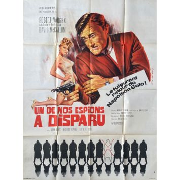 ONE OF OUR SPIES IS MISSING French Movie Poster- 47x63 in. - 1966 - E. Darrell Hallenbeck, Robert Vaughn