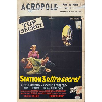 STATION 3 ULTRA SECRET Affiche de cinéma- 35x55 cm. - 1965 - George Maharis, John Sturges