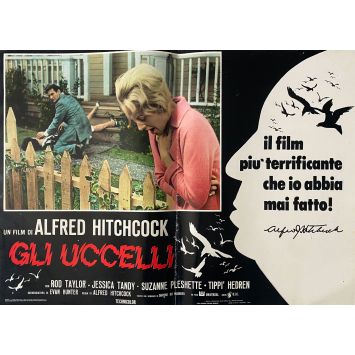 THE BIRDS Italian Movie Poster N02 - 18x26 in. - 1963/R1970 - Alfred Hitchcock, Tippi Hedren