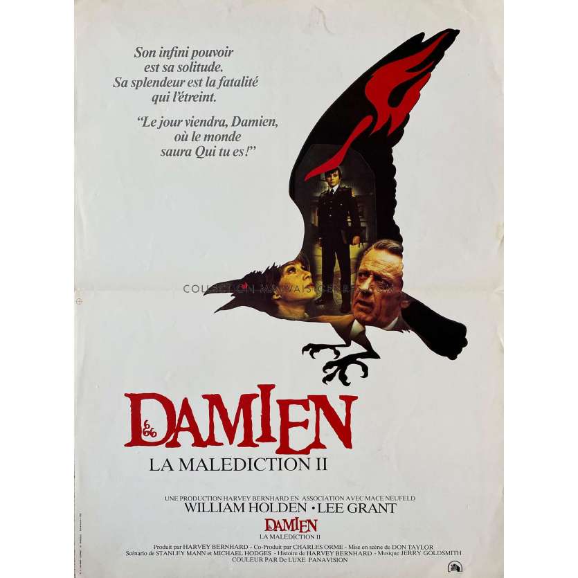 DAMIEN: OMEN II French Movie Poster- 15x21 in. - 1978 - Don Taylor, William Holden