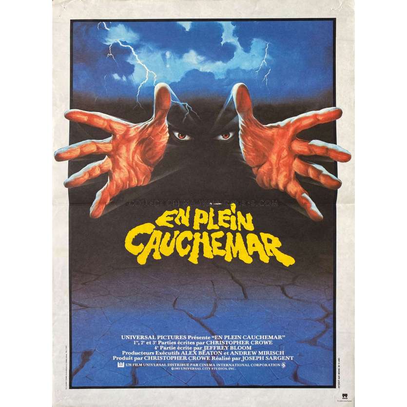 EN PLEIN CAUCHEMAR Affiche de cinéma- 40x54 cm. - 1983 - Cristina Raines, Joseph Sargent