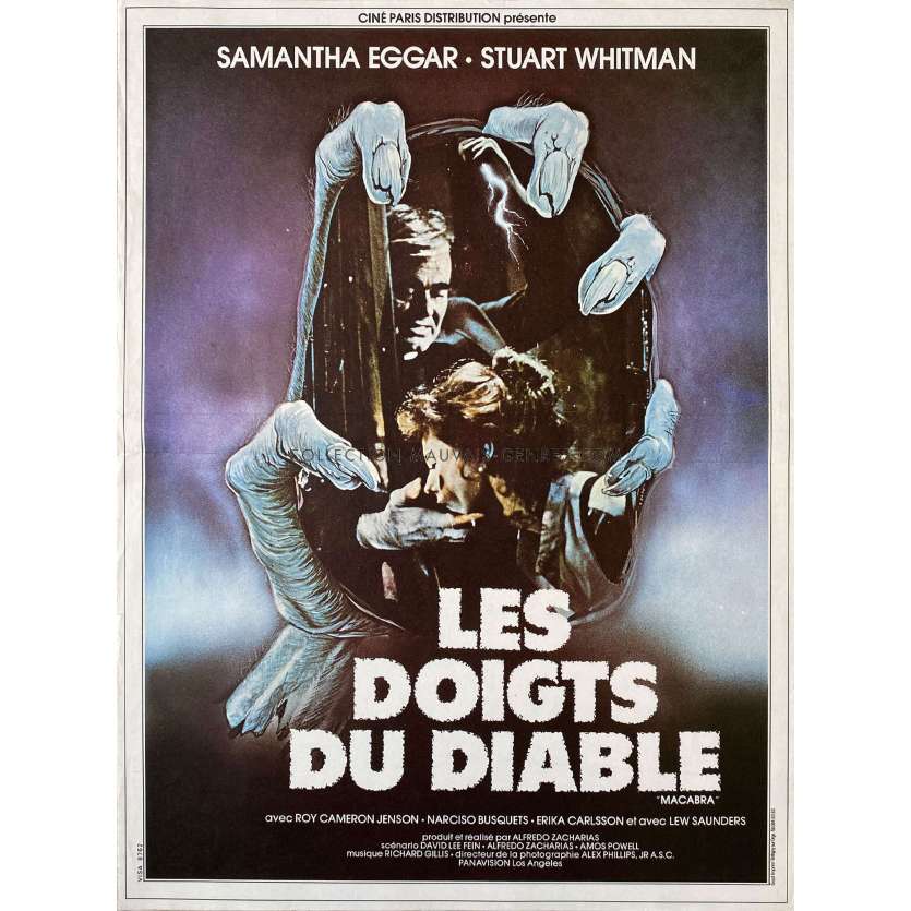 DEMONOID French Movie Poster- 15x21 in. - 1981 - Alfredo Zacharias, Samantha Eggar