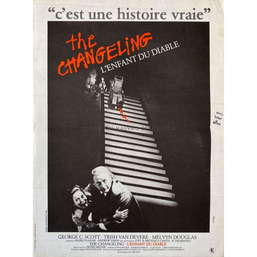 THE CHANGELING French Movie Poster- 15x21 in. - 1980 - Peter Medak, George C. Scott