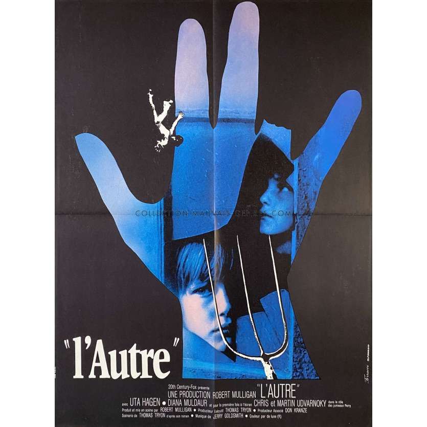 THE OTHER French Movie Poster- 23x32 in. - 1972 - Robert Mulligan, Uta Hagen