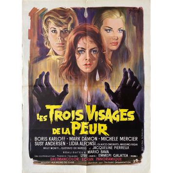 BLACK SABBATH French Movie Poster- 23x32 in. - 1963 - Mario Bava, Michèle Mercier