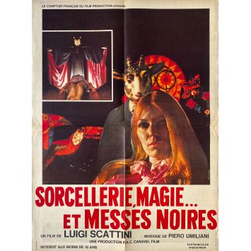 SORCELLERIE, MAGIE ET MESSES NOIRES Affiche de cinéma- 60x80 cm. - 1969 - Alberto Bevilacqua, Luigi Scattini