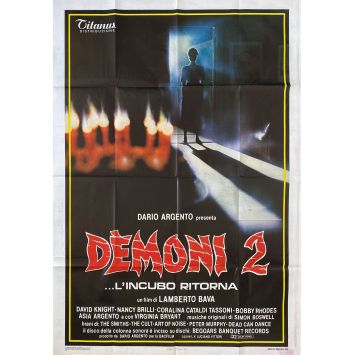 DEMONS 2 Italian Movie Poster- 39x55 in. - 1986 - Lamberto Bava, Asia Argento