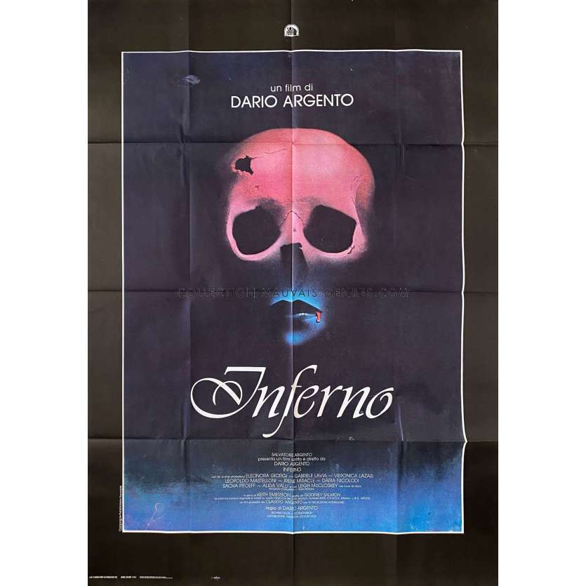 INFERNO Italian Movie Poster- 39x55 in. - 1980 - Dario Argento, Daria Nicolodi