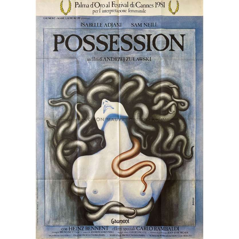 POSSESSION Affiche de cinéma- 100x140 cm. - 1981 - Isabelle Adjani, Andrzej Żuławski