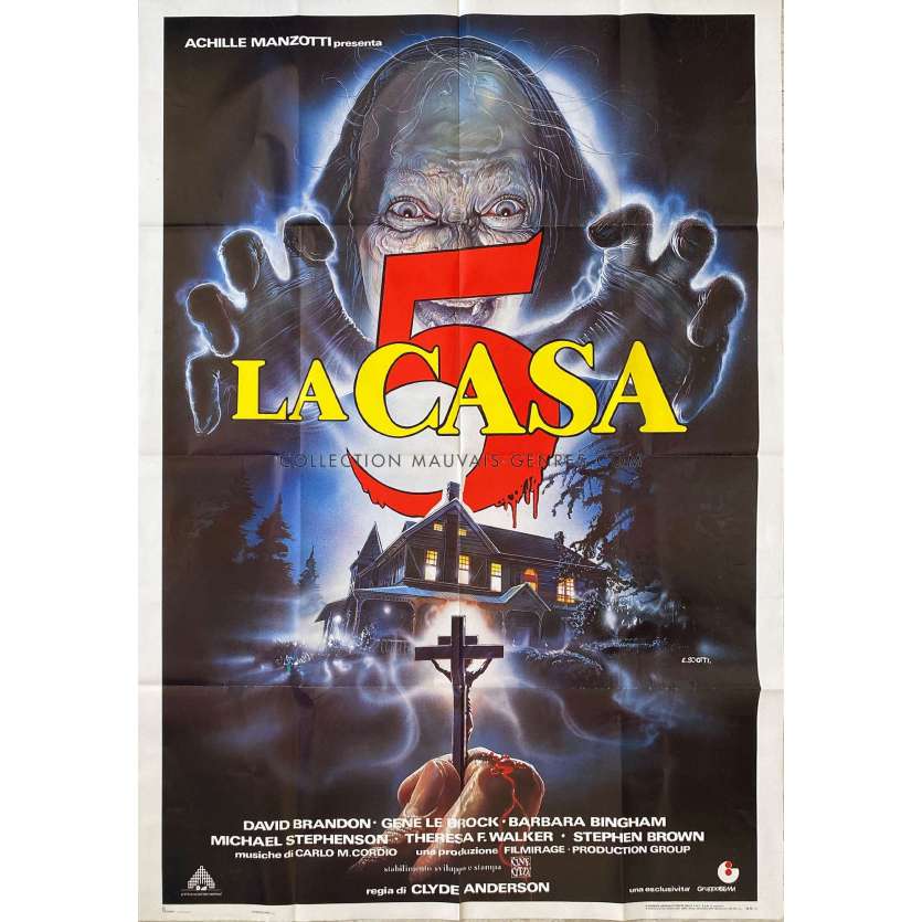 AU DELA DES TENEBRES Affiche de cinéma- 100x140 cm. - 1990 - Gene LeBrock, Claudio Fragasso