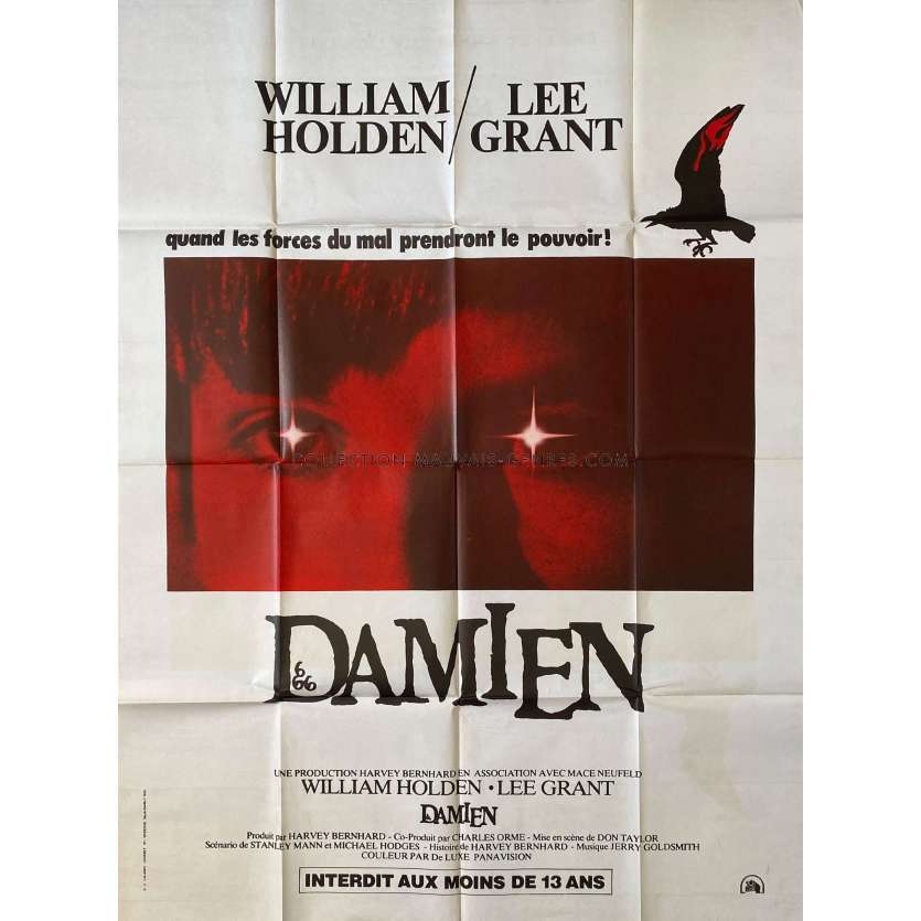 DAMIEN: OMEN II French Movie Poster- 47x63 in. - 1978 - Don Taylor, William Holden