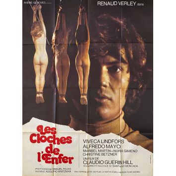 LA CLOCHE DE L'ENFER Affiche de cinéma- 120x160 cm. - 1973 - Renaud Verley, Claudio Guerín