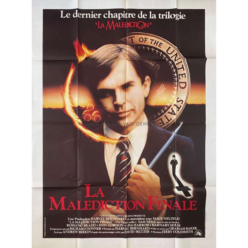 THE FINAL CONFLICT French Movie Poster- 47x63 in. - 1981 - Graham Baker, Sam Neill