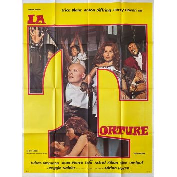 LA TORTURE Affiche de cinéma- 120x160 cm. - 1973 - Erika Blanc, Adrian Hoven