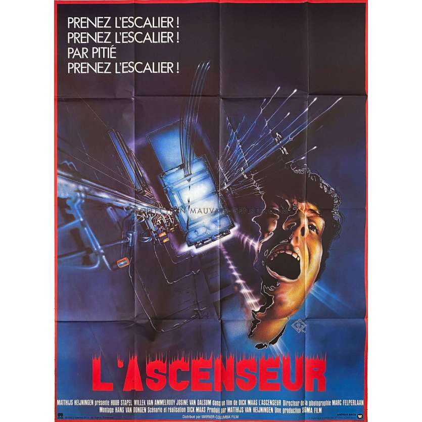 L'ASCENSEUR Affiche de cinéma- 120x160 cm. - 1983 - Huub Stapel, Dick Maas