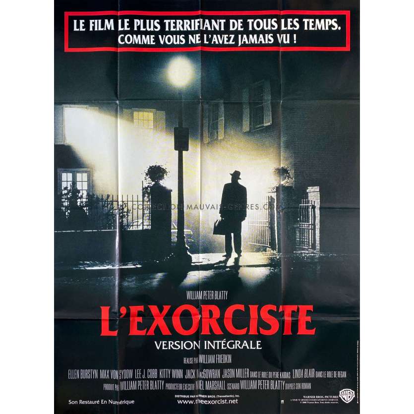 L'EXORCISTE Affiche de cinéma- 120x160 cm. - 1974/R2000 - Max Von Sidow, William Friedkin