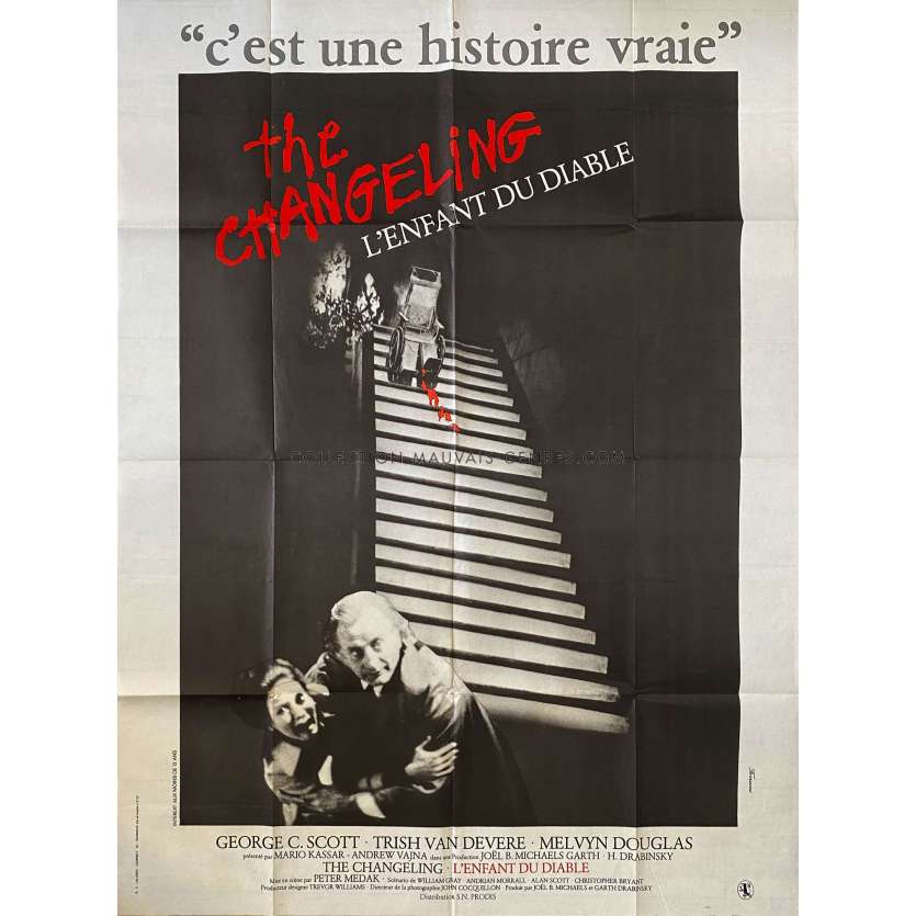 THE CHANGELING French Movie Poster- 47x63 in. - 1980 - Peter Medak, George C. Scott