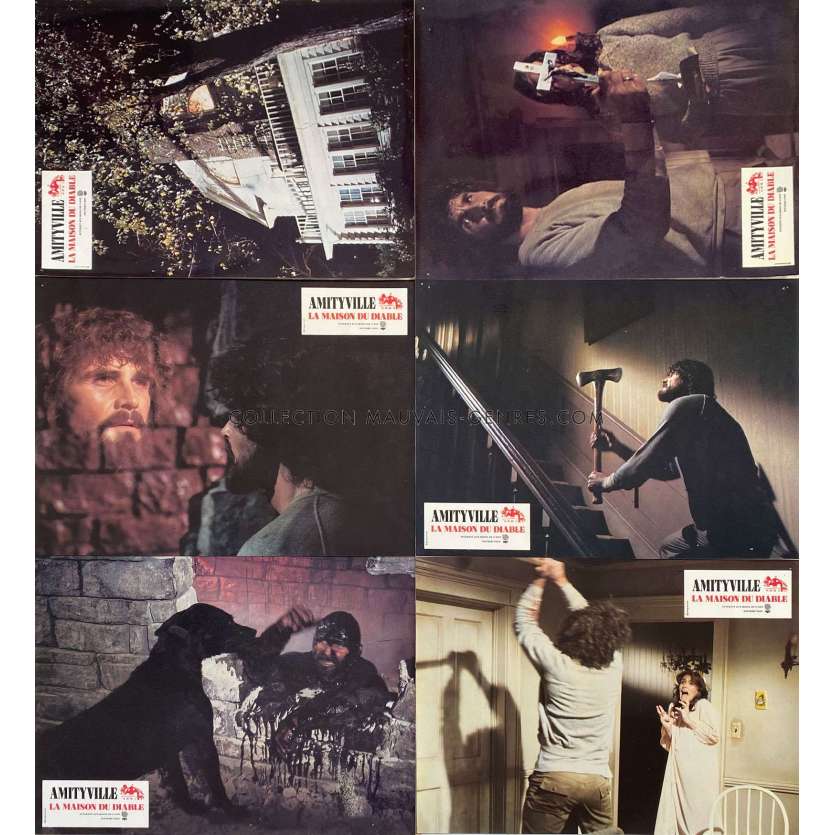 THE AMITYVILLE HORROR French Lobby Cards x6 - 9x12 in. - 1979 - Stuart Rosenberg, James Brolin
