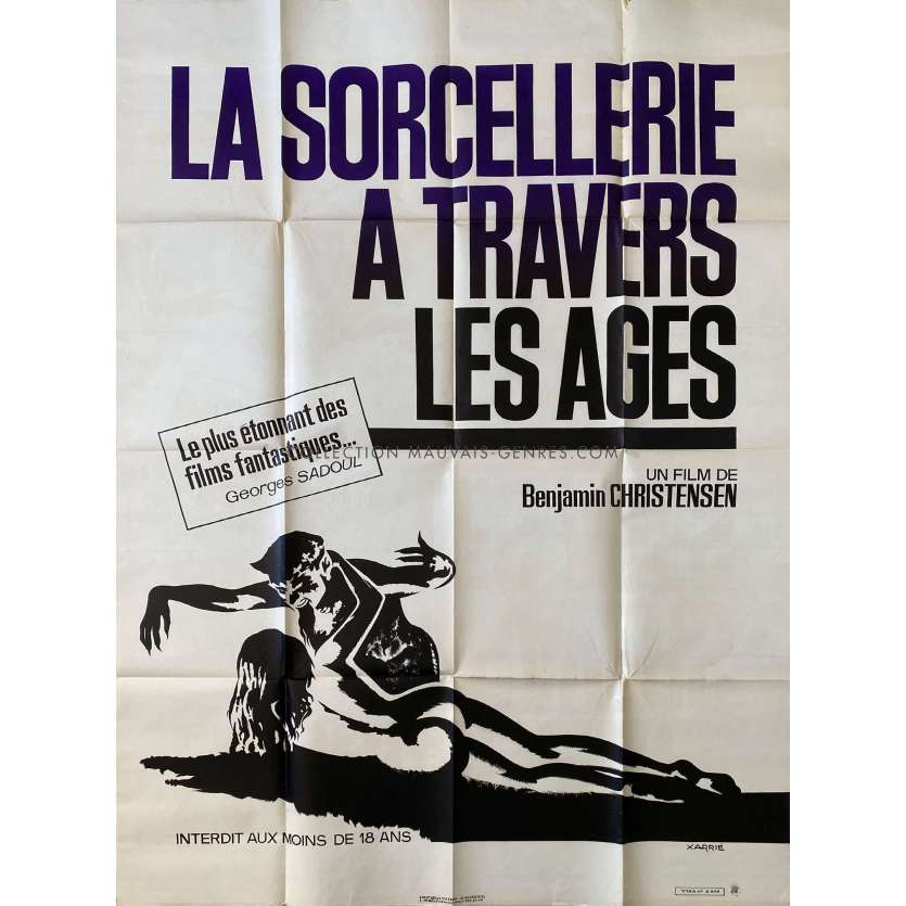 LA SORCELLERIE A TRAVERS LES AGES Affiche de film120x160 cm - 1922/R1980 - Haxan