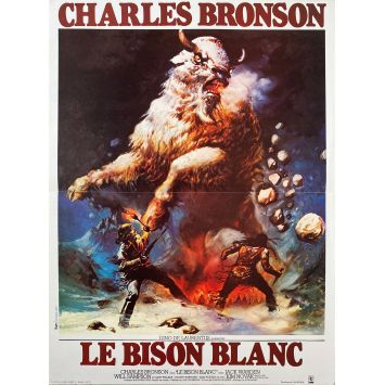 LE BISON BLANC Affiche de cinéma- 40x54 cm. - 1977 - Charles Bronson, J. Lee Thompson