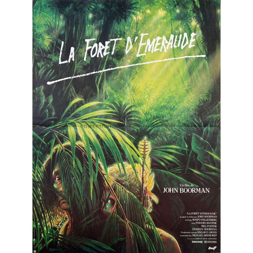 LA FORET D'EMERAUDE Affiche de cinéma- 60x80 cm. - 1985 - Powers Boothe, John Boorman