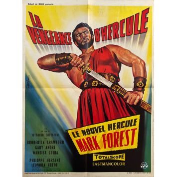 LA VENGEANCE D'HERCULE Affiche de cinéma- 60x80 cm. - 1960 - Mark Forest, Vittorio Cottafavi