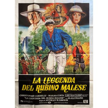 JUNGLE RAIDERS US Movie Poster- 39x55 in. - 1985 - Antonio Margheriti, Lee Van Cleef