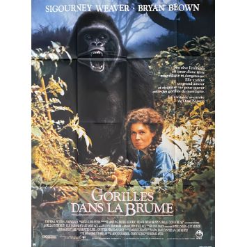 GORILLES DANS LA BRUME Affiche de cinéma- 120x160 cm. - 1988 - Sigourney Weaver, Michael Apted