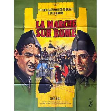 LA MARCHE SUR ROME Affiche de cinéma- 120x160 cm. - 1962 - Vittorio Gassman, Dino Risi
