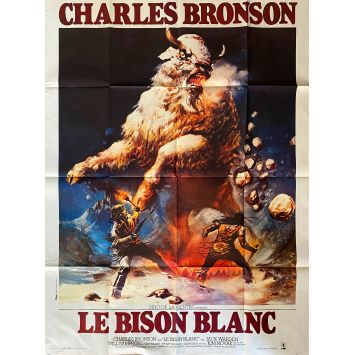 LE BISON BLANC Affiche de cinéma- 120x160 cm. - 1977 - Charles Bronson, J. Lee Thompson
