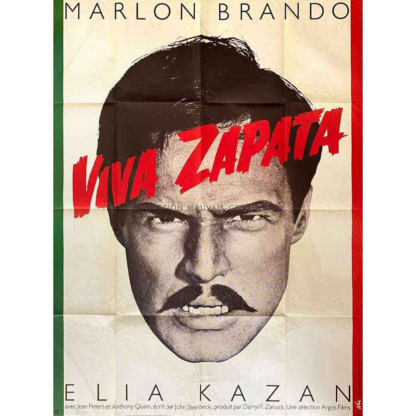 VIVA ZAPATA Affiche de cinéma- 120x160 cm. - 1952 - Marlon Brando, Elia Kazan