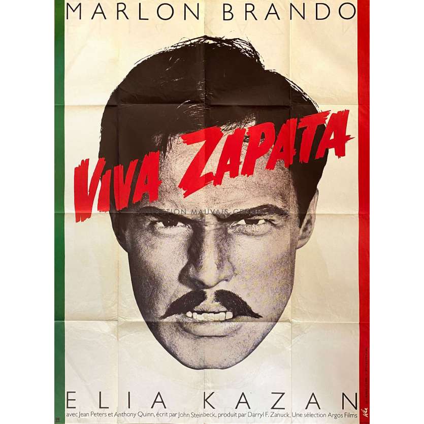 VIVA ZAPATA US Movie Poster- 47x63 in. - 1952 - Elia Kazan, Marlon Brando