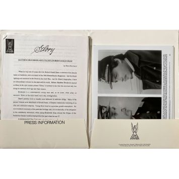 GLORY US Presskit included 12 press stills. - 10x12 in. - 1989 - Edward Zwick, Denzel Washington
