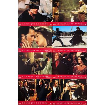 THE MASK OF ZORRO US Lobby Cards x8 - 9x12 in. - 1998 - Martin Campbell, Antonio Banderas
