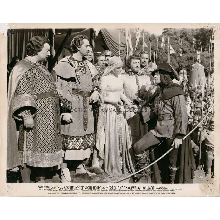 THE ADVENTURES OF ROBIN HOOD US Movie Still R-186 - 8x10 in. - 1938 - Michael Curtiz, Errol Flynn