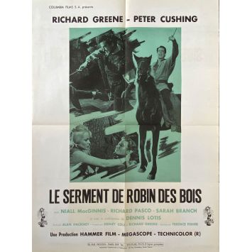 LE SERMENT DE ROBIN DES BOIS Affiche de cinéma- 50x70 cm. - 1960 - Peter Cushing, Terence Fisher