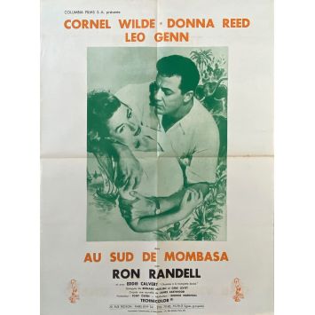 AU SUD DE MOMBASA Affiche de cinéma- 50x70 cm. - 1956 - Cornel Wilde, George Marshall