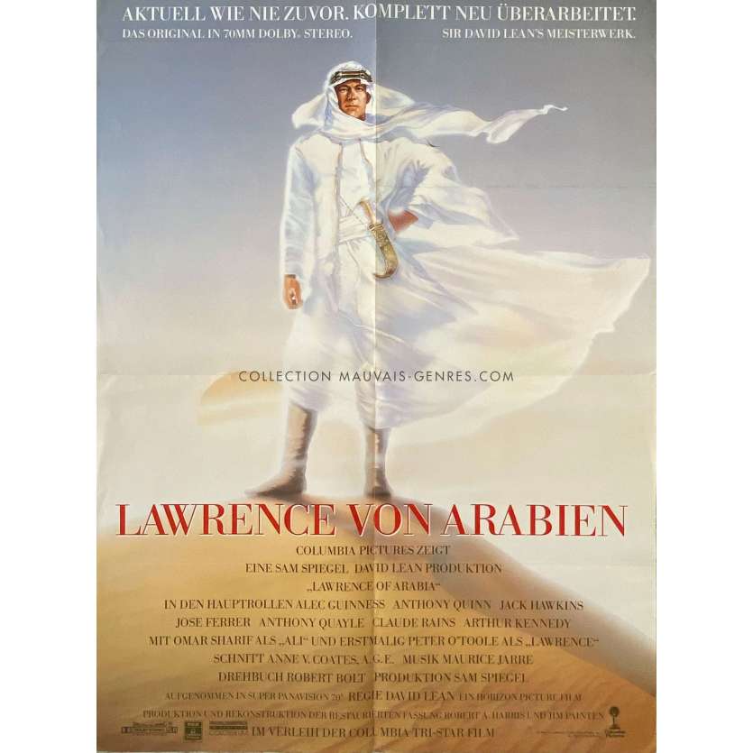 LAWRENCE D'ARABIE Affiche de cinéma- 59x84 cm. - 1962 - Peter O'Toole, David Lean