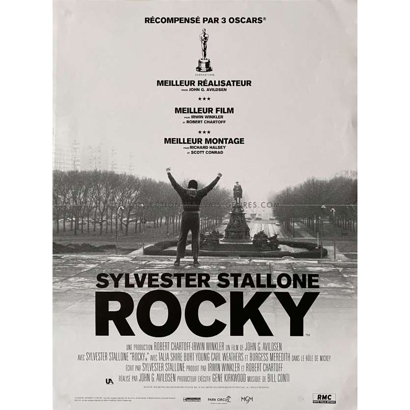 ROCKY Affiche de cinéma- 40x54 cm. - 1976/R2021 - Sylvester Stallone, John G. Avildsen