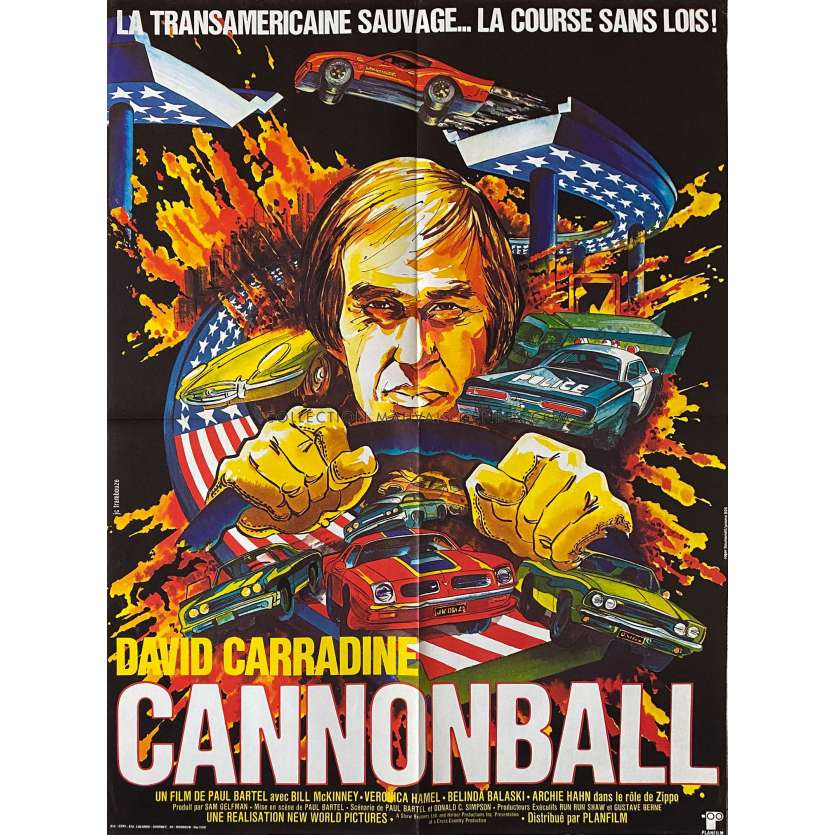 L'EQUIPEE DU CANNONBALL Affiche de cinéma- 60x80 cm. - 1981 - Burt Reynolds, Hal Needham