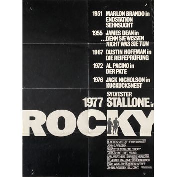 ROCKY Affiche de cinéma Prev. - 59x84 cm. - 1976 - Sylvester Stallone, John G. Avildsen