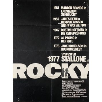 ROCKY German Movie Poster Adv. - 23x33 in. - 1976 - John G. Avildsen, Sylvester Stallone