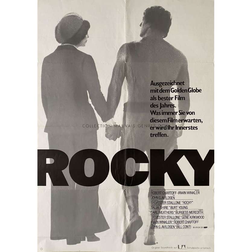 ROCKY Affiche de cinéma- 59x84 cm. - 1976/R1980 - Sylvester Stallone, John G. Avildsen