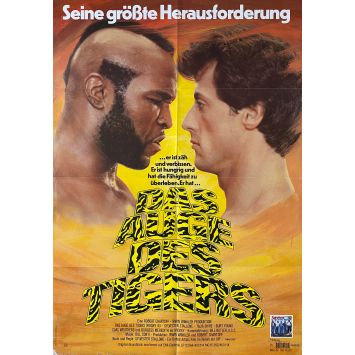 ROCKY III German Movie Poster- 23x33 in. - 1982 - Sylvester Stallone, Mr. T