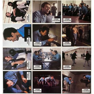 ESCAPE FROM ALCATRAZ US Lobby Cards x12 - 10x12 in. - 1979 - Don Siegel, Clint Eastwood