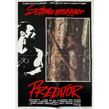 PREDATOR Italian Movie Poster- 18x26 in. - 1987 - John McTiernan, Arnold Schwarzenegger