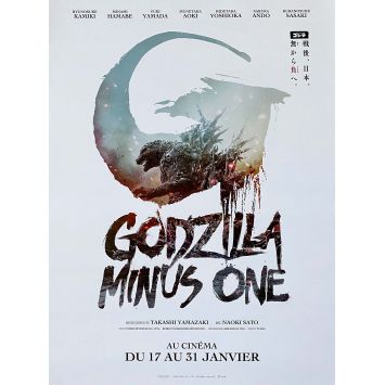 GODZILLA MINUS ONE Affiche de cinéma- 40x54 cm. - 2023 - Sakura Ando, Takashi Yamazaki