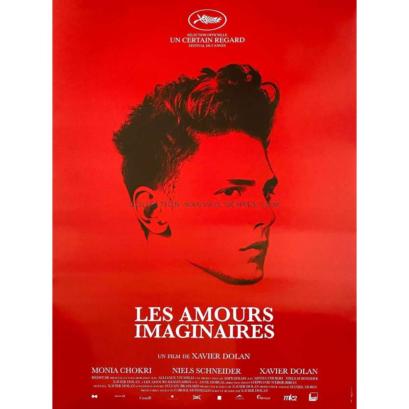 LES AMOURS IMAGINAIRES Affiche de cinéma- 40x54 cm. - 2010 - Monia Chokri, Xavier Dolan